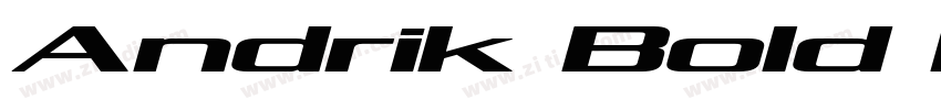 Andrik Bold Bold字体转换